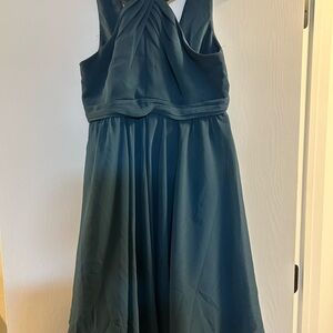 David’s Bridal Elegant Blue Dress